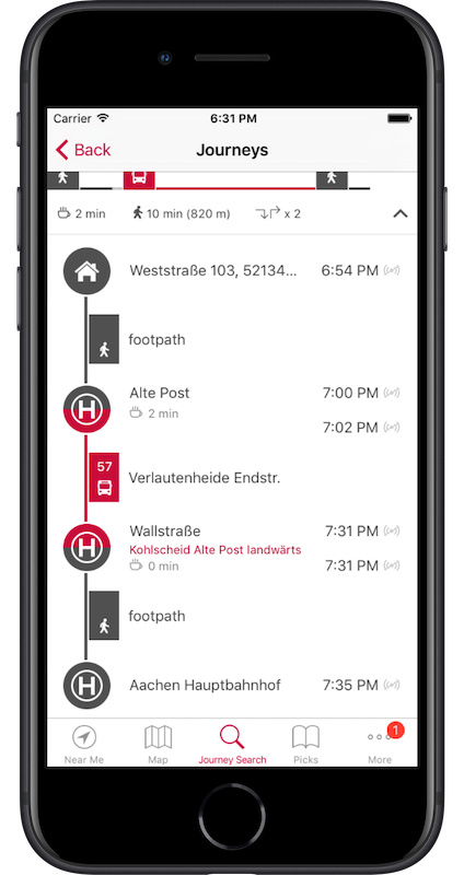 iPhone Screenshot 5 der Whitelabel-Realtime-App