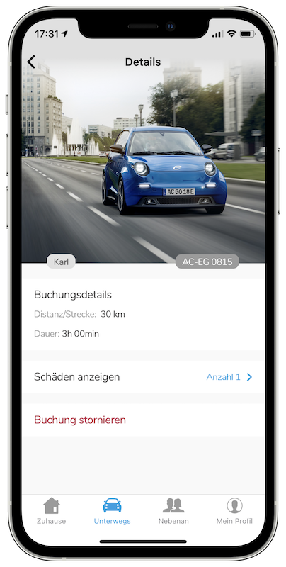 iPhone Screenshot 1 der e.Base-App